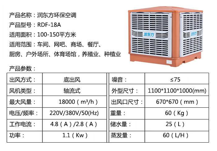 工業(yè)冷風(fēng)機機器參數