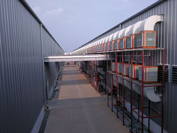 大型廠(chǎng)房車(chē)間通風(fēng)降溫案例